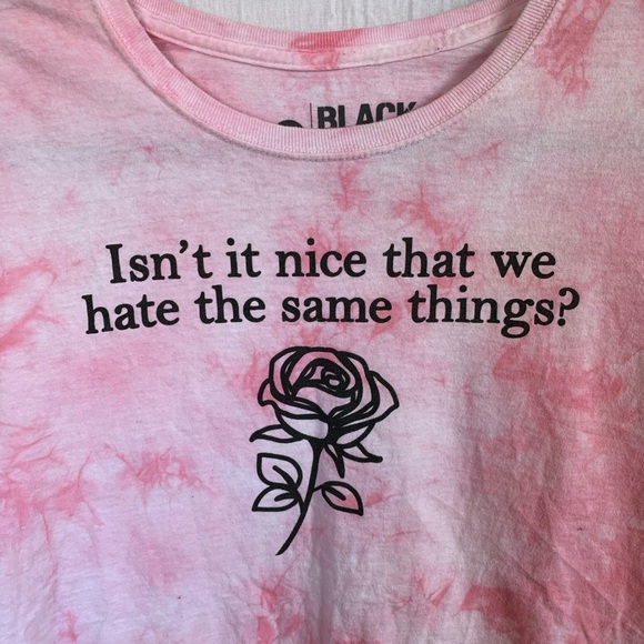 Black Matter Womens Pink Tie Dye Rose T-Shirt Size M - Picture 2 of 5